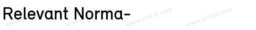 Relevant Norma字体转换